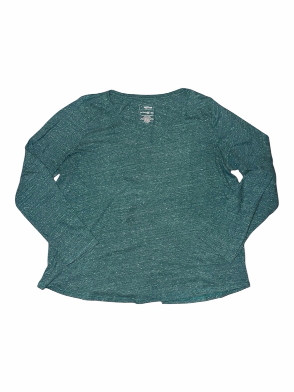 Sonoma Women’s Teal Long Sleeve V Neck Top in XXL